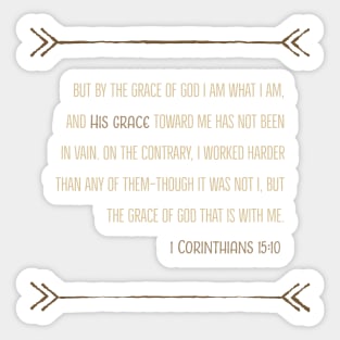 1 Corinthians 15:10 Sticker